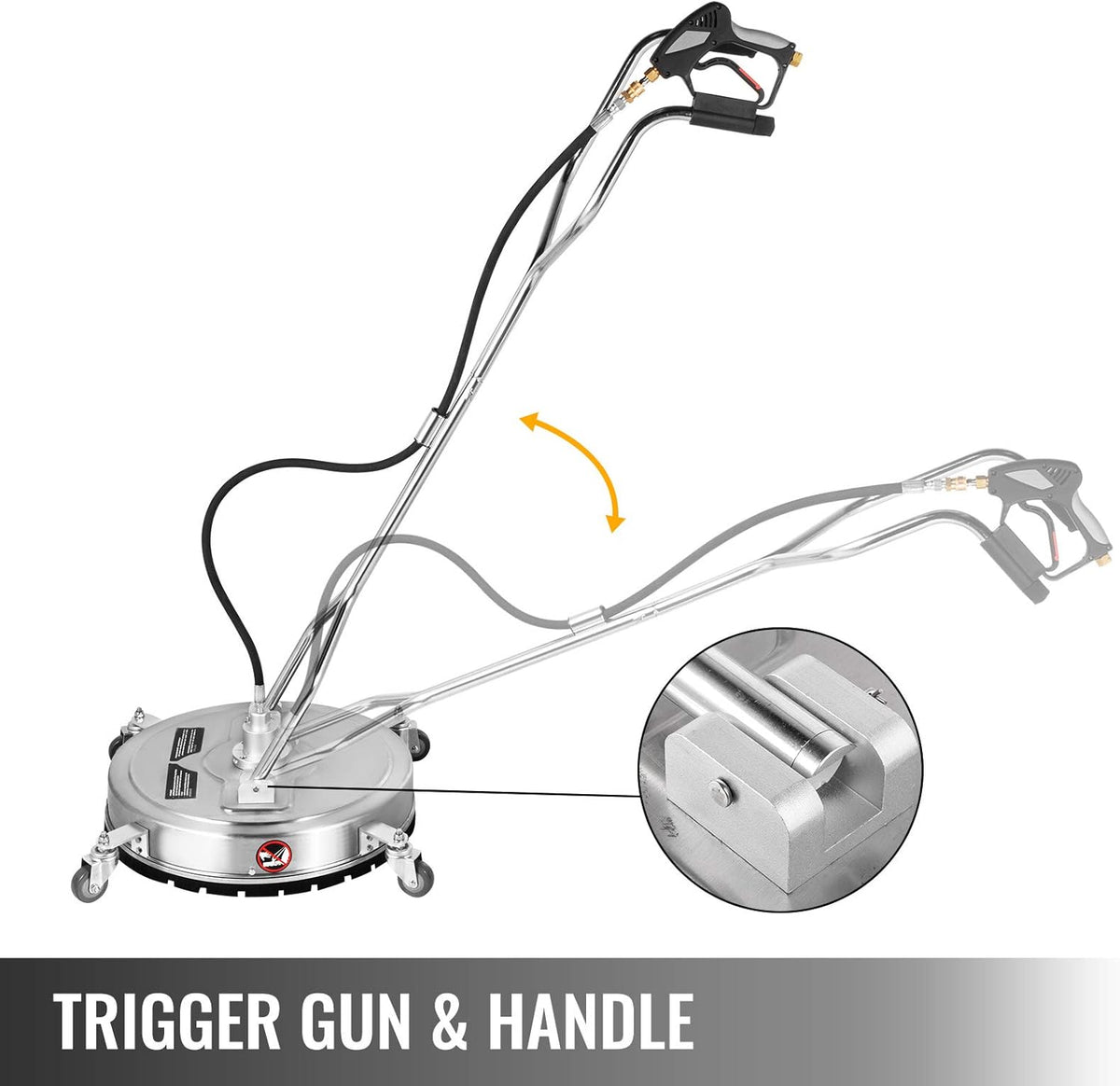 18 inch Stainless Steel Surface Cleaner with 3 Nozzle N869