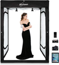 47x39x78 inch Dimmable LED Photo Shooting Tent with 3 Colors PVC Backdrops and Carrying Bag X922519