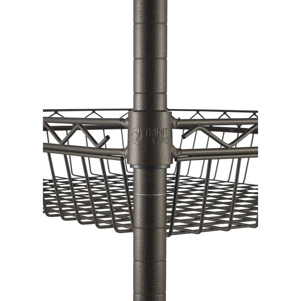 Bamboo Kitchen Cart in Bronze Anthracite - Brown - Wood E4995