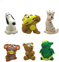 6 Extra Small Natural Rubber Squeaky Toys V193