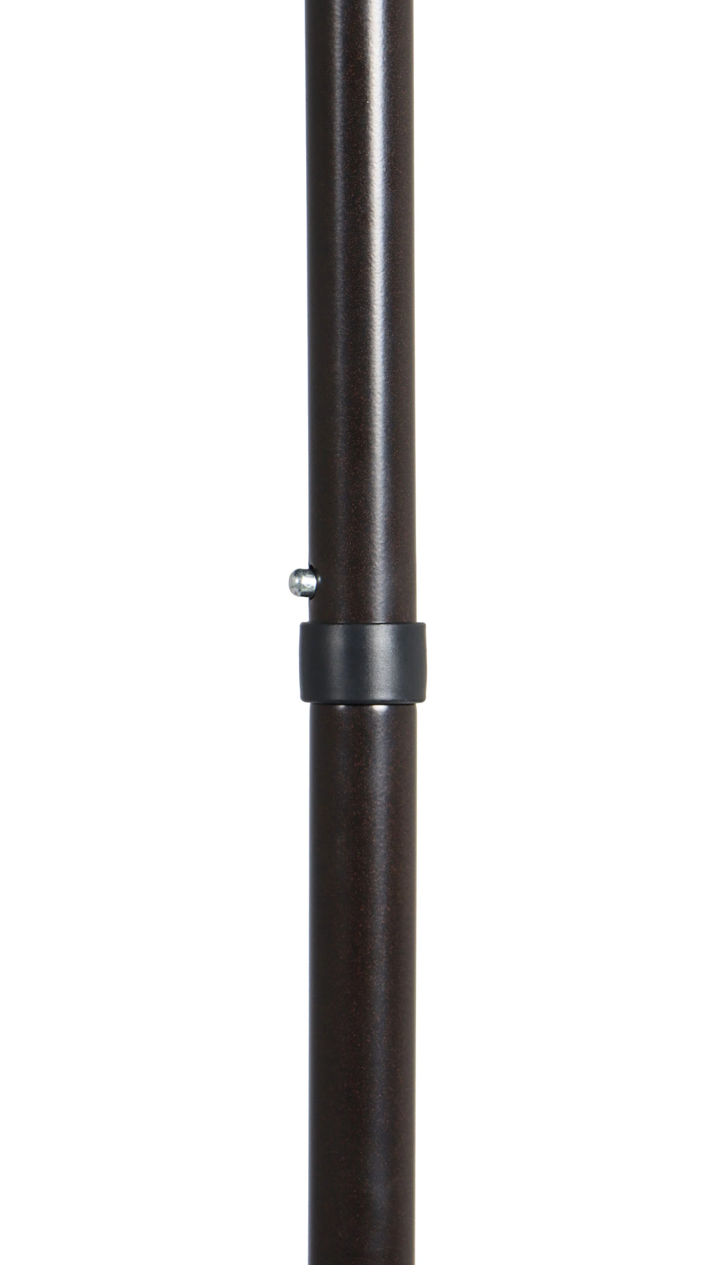 White 7.5' Round Patio Umbrella with Steel Pole K7153