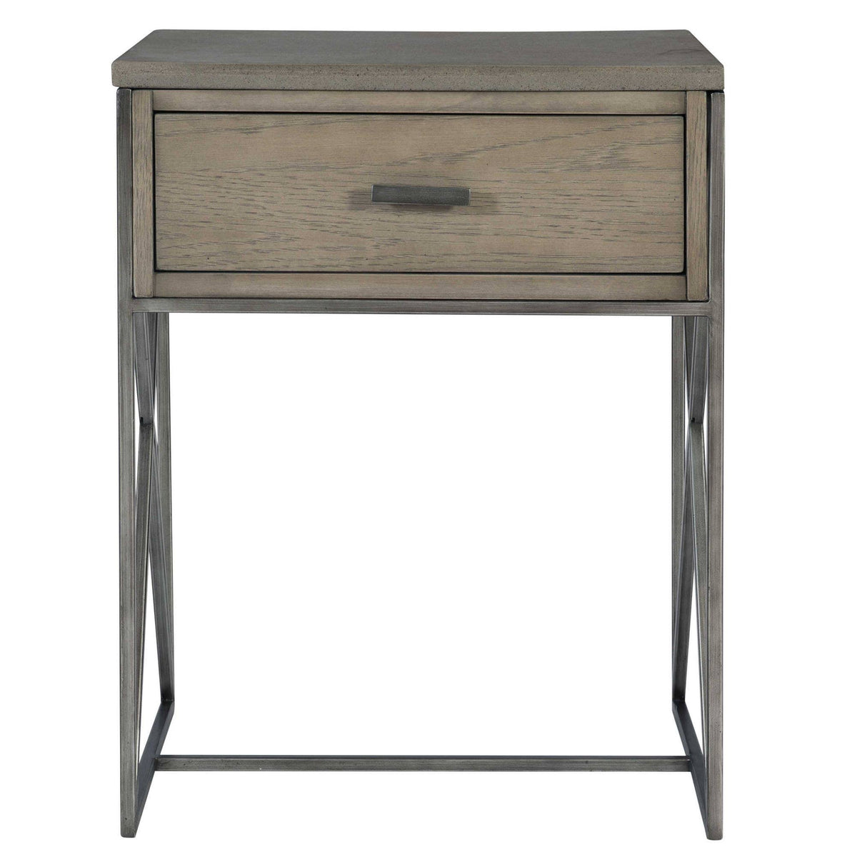 Brown and Gray Rectangular Side Table T6447