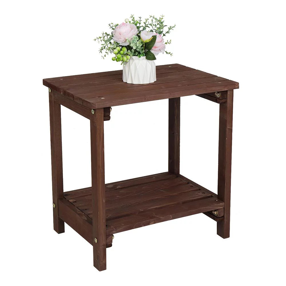 Wood 19 Rectangular Side Table G57406