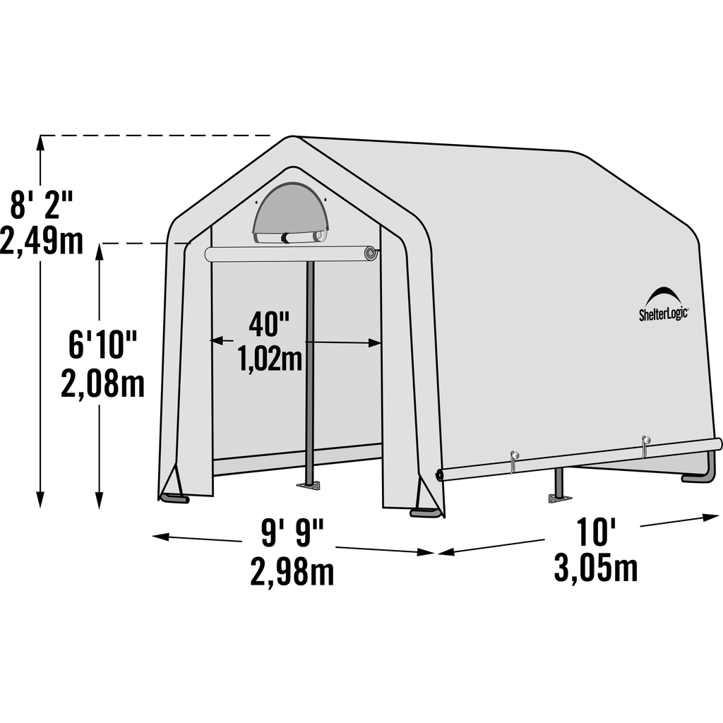 10 x 10 x 8 Greenhouse L39707