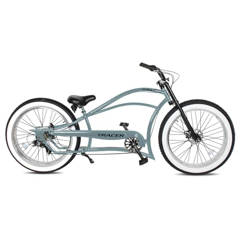Stretch Beach Cruiser Bike with 7 Speed, Alloy Fat Rims and Fat Tires S786809