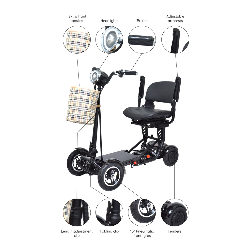 Compact Electric Scooter with Adjustable Seat A3519