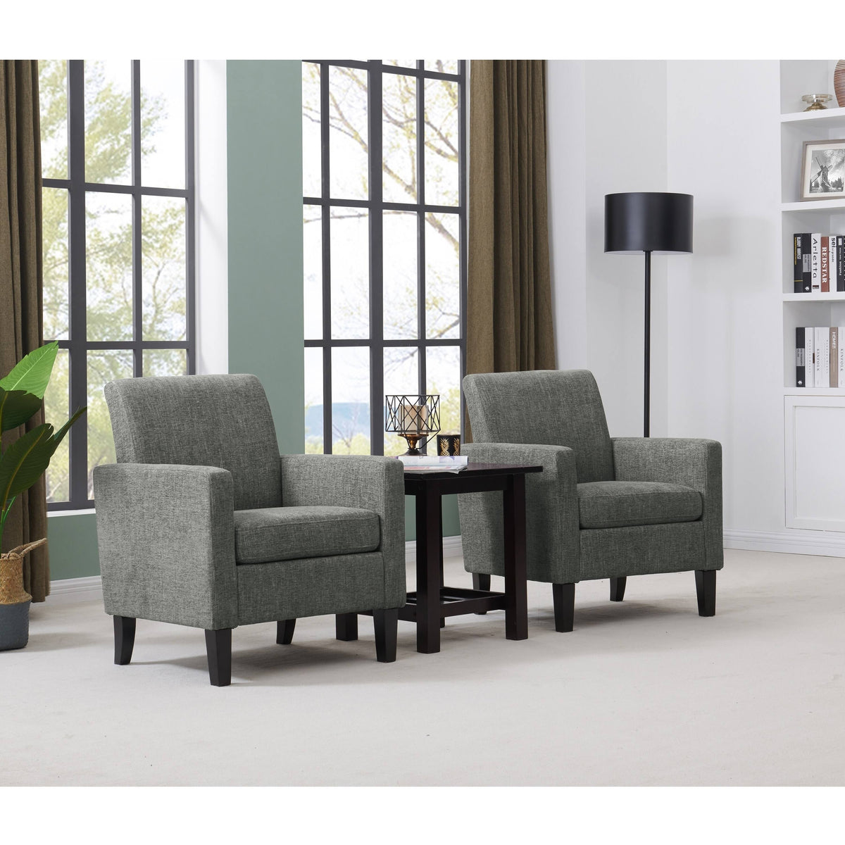 Pink Set of 2 Track Arm Chairs G7902