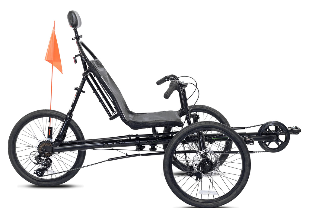 Black 3-Wheel Recumbent Bike C38932
