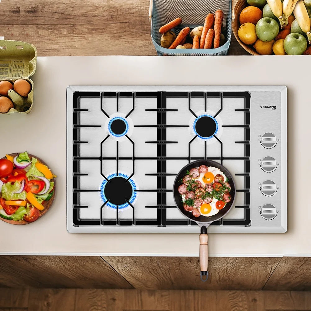 Stainless Steel 4-Burner Gas Cooktop X983