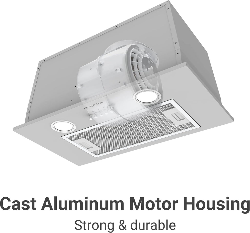 Stainless Steel Built In Range Hood Insert with 3 Speed Exhaust Fan Z458258