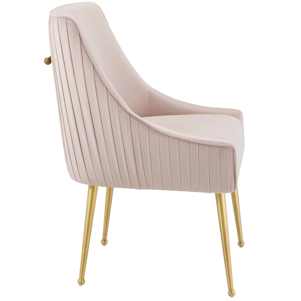 Pink Upholstered Velvet Dining Chair A214087