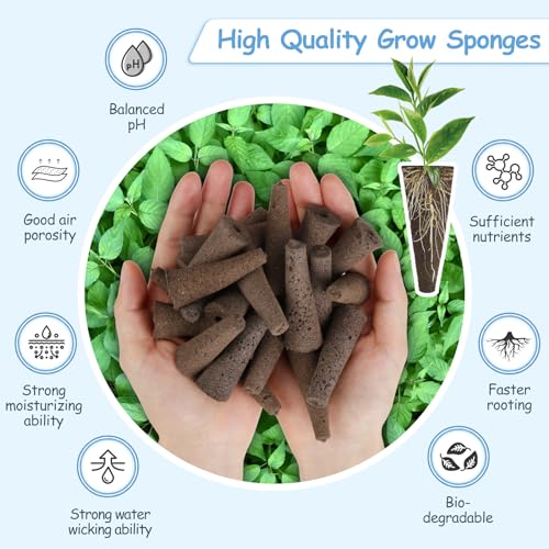 121pcs Seed Pod Kit with 30 Grow Sponges, 30 Grow Baskets, 30 Grow Domes, 1 Tweezers I66235