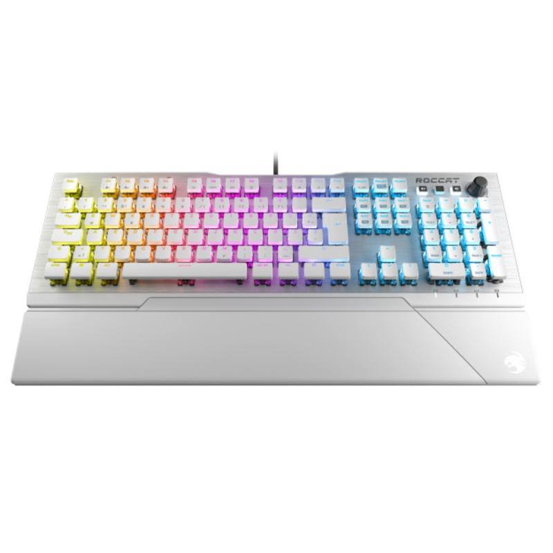 Arctic White RGB Mechanical Gaming Keyboard with Wrist Rest O8310