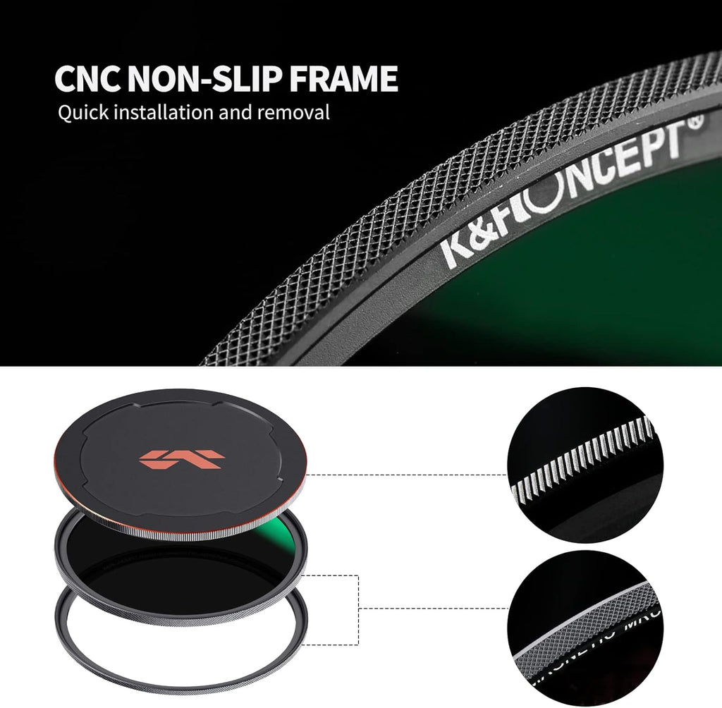 55mm ND1000 Lens Filter 10-Stop Neutral Density Filter Pack of 2 G508170