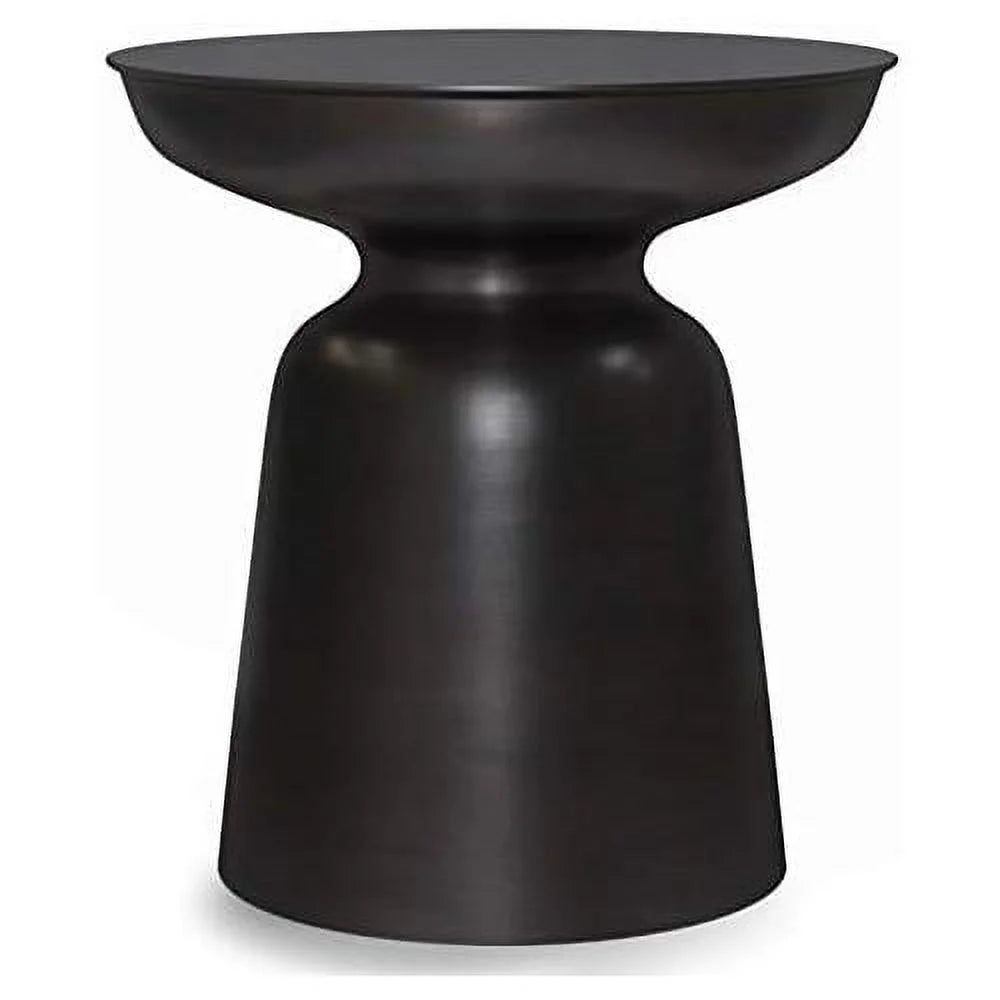 Antique Copper Metal End Table A380