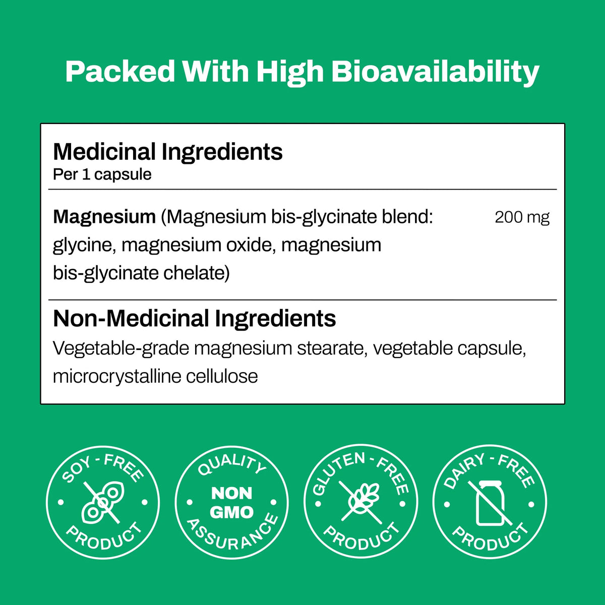 Magnesium Bisglycinate Capsules 240 Counts I5631