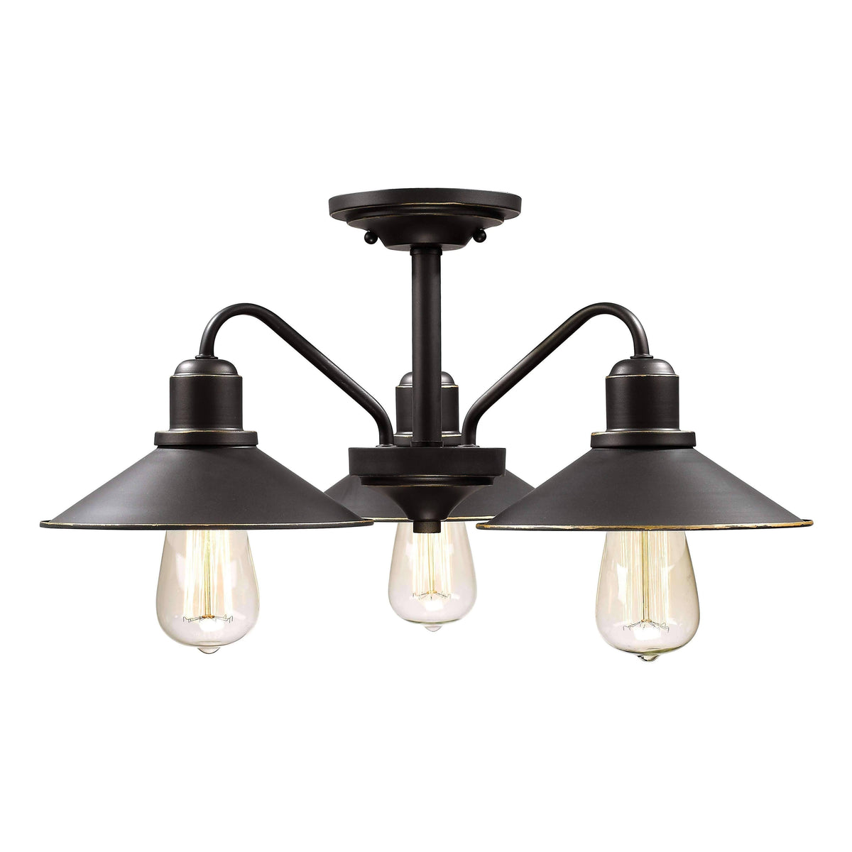 3-Light Semi Flush Mount A53259