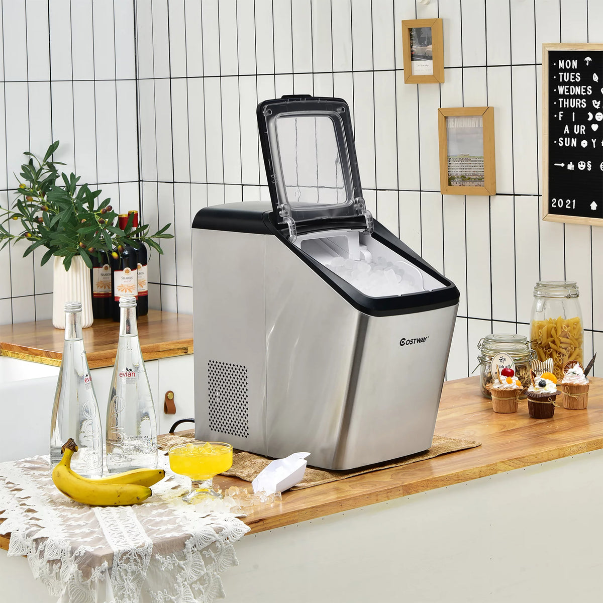 Countertop Nugget Ice Maker 29lb/Day Self-Cleaning U5906