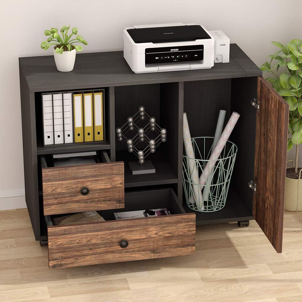 2 Drawer Mobile File Cabinet with Wheels G135667