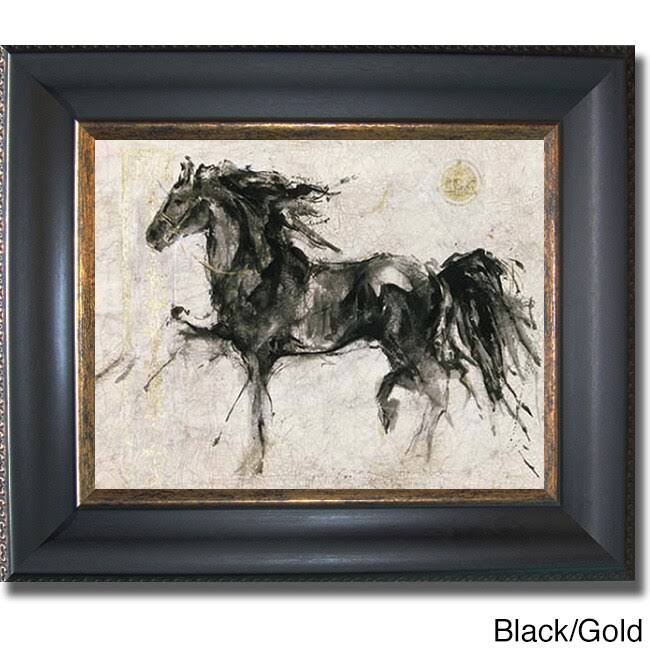 Framed Canvas (Black/Gold) B8639