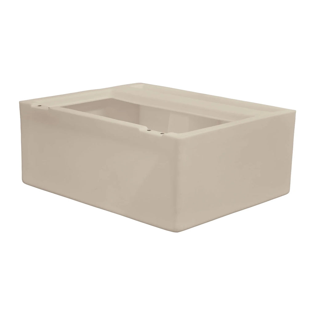 White Pontoon Bench Seat Base X57289