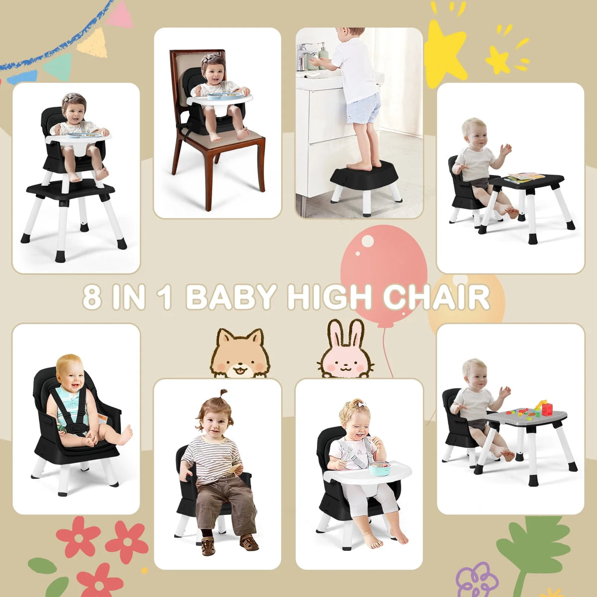 8 in 1 Baby High Chair P4939