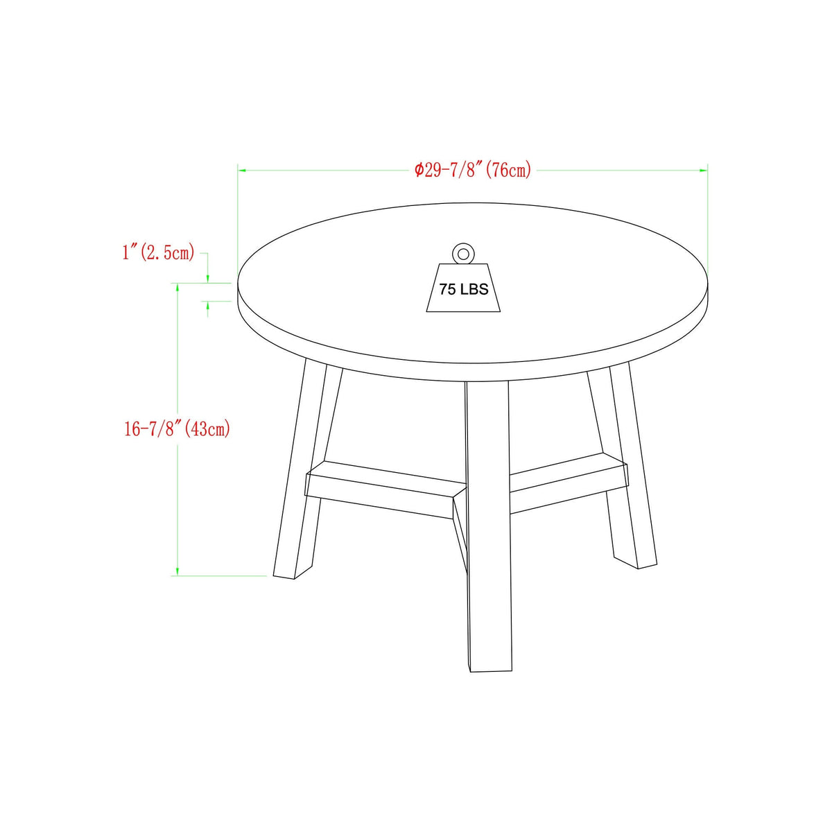 Round Faux Marble Top Coffee Table Z6073