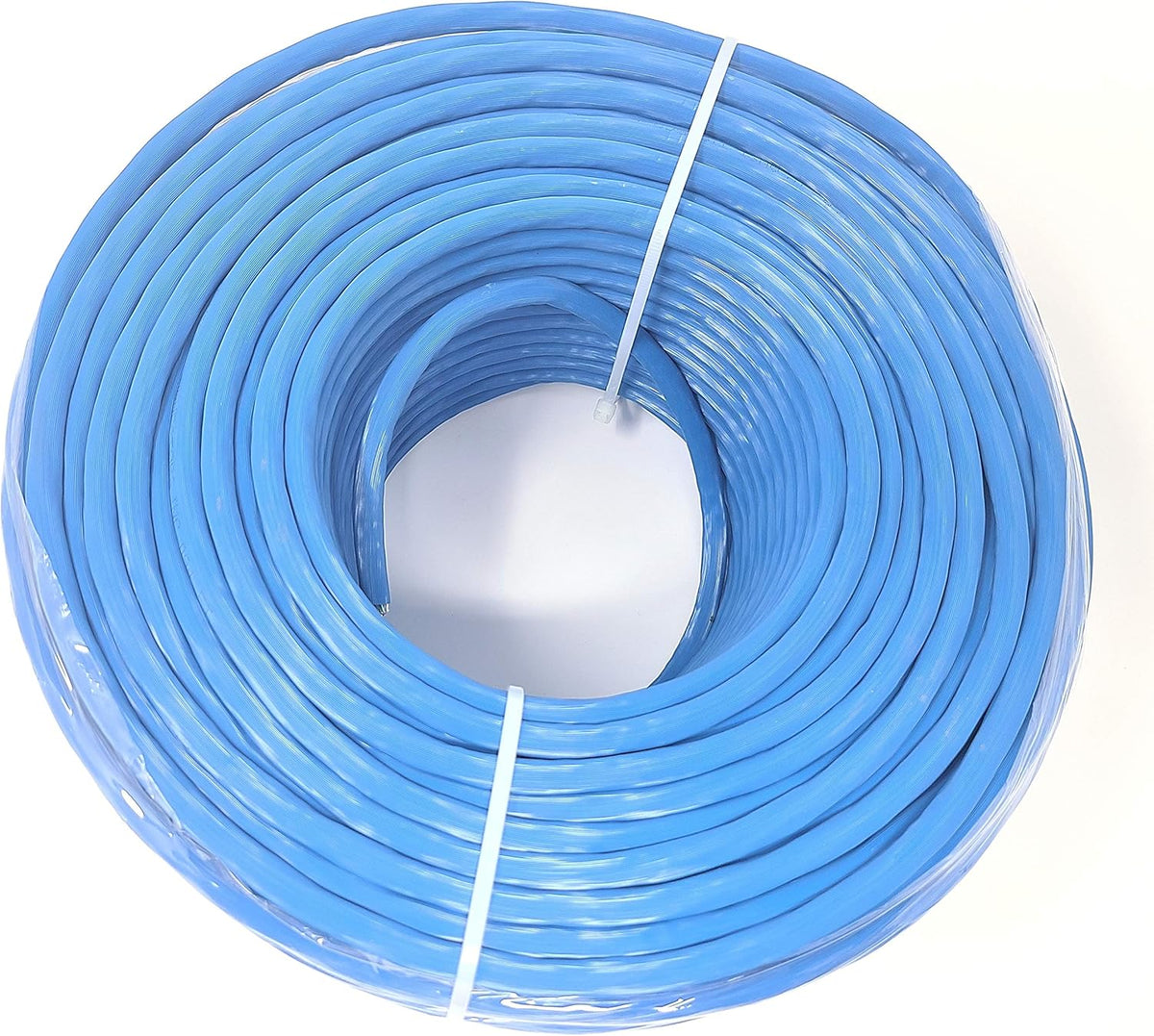 250 Feet CAT 6A Solid STP Bulk Ethernet Cable Blue N130