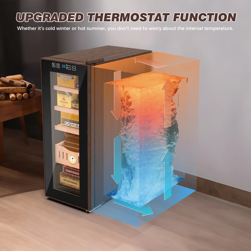 35L Electric Cigar Humidor with Cooling & Humidity Control H2967