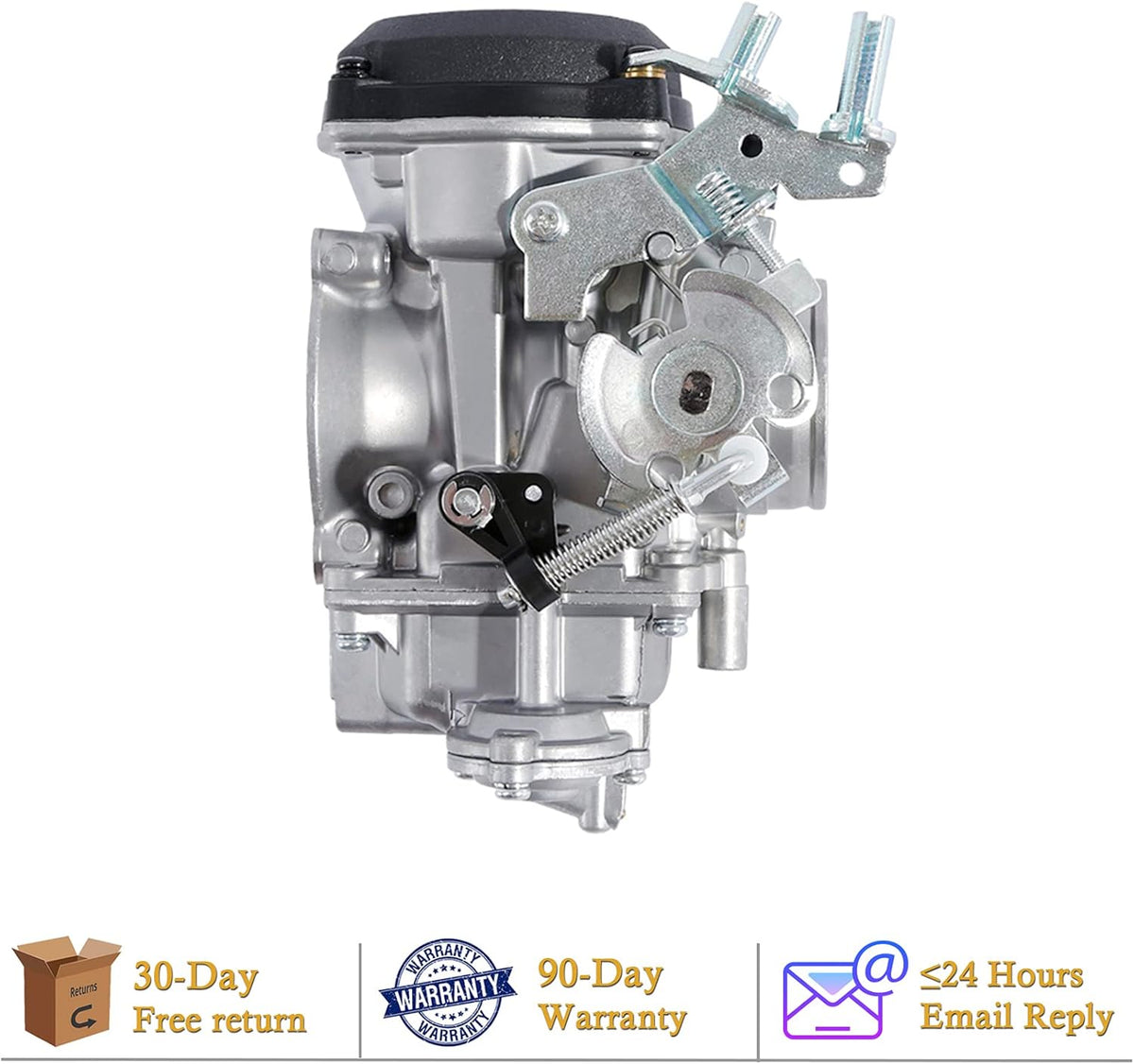 CV40 Carburetor for Harley Davidson HD Sportster XL883 XL1200 Softail Touring Dyna FXR Road King Carb with Fuel Filter 2 Spark Plugs Brush Set Jets Q50554