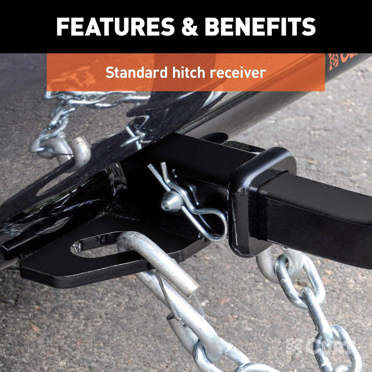 Class 1 Trailer Hitch with Ball Mount, 1-1/4-In Receiver V70044