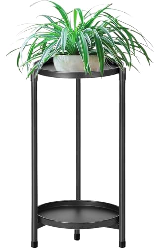 Black 3 Tier Metal Plant Stand L926045