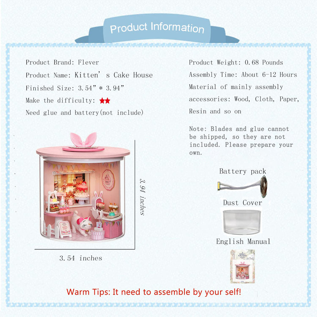 Witch's Room Miniature Dollhouse Kit with LED G21231