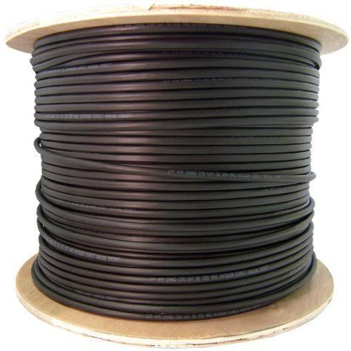 1000ft Black Outdoor Multimode Fiber Optic Cable J35077