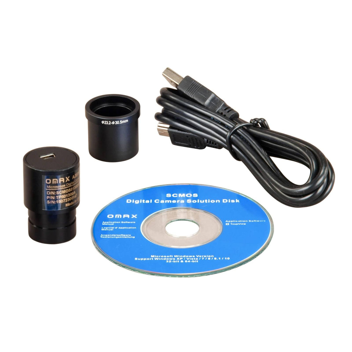 20X-40X Stereo Microscope with Dual Lights and 5MP USB Camera O614