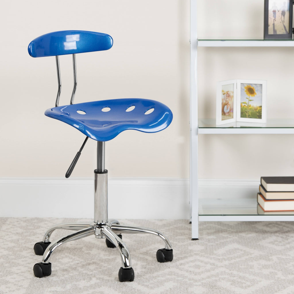 Pink Adjustable Swivel Chair with Tractor Seat U297