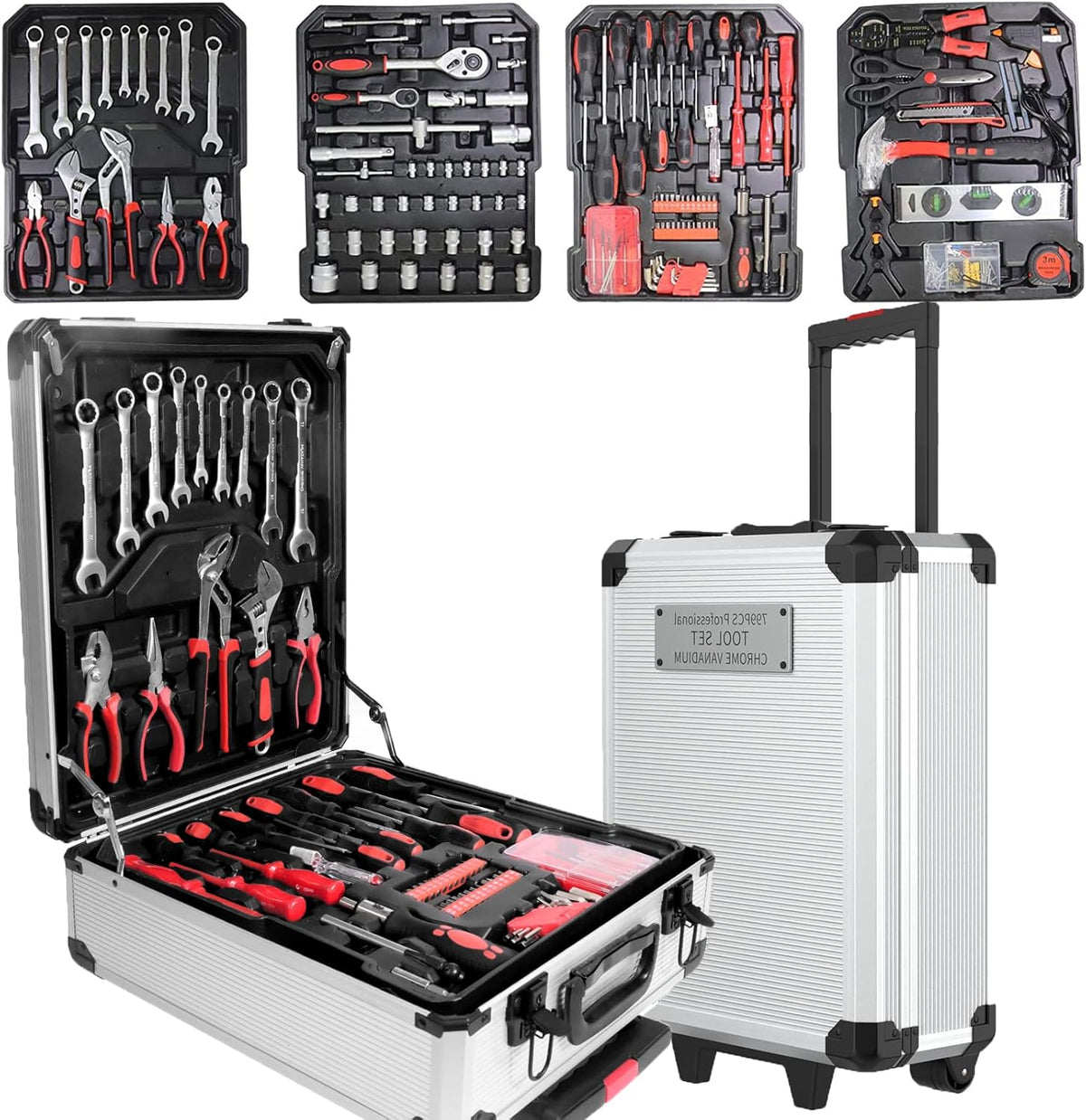 Portable Tool Set with Toolbox F9553
