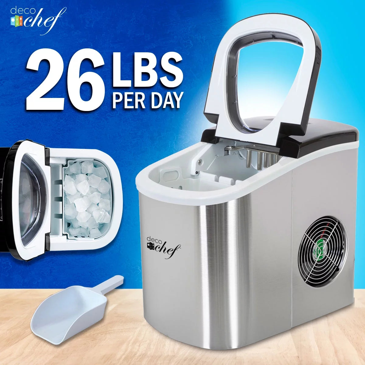 Stainless Steel Electric Top Load Ice Maker Z996654