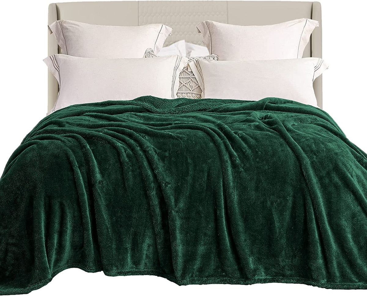 Twin Size Plush Fuzzy Fleece Bed Blanket D856850