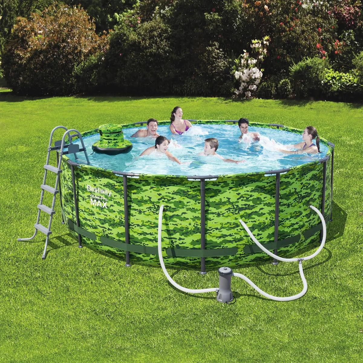 14 x 48 x 22 Camo Steel Pro Frame Above Ground Swimming Pool Set N393033