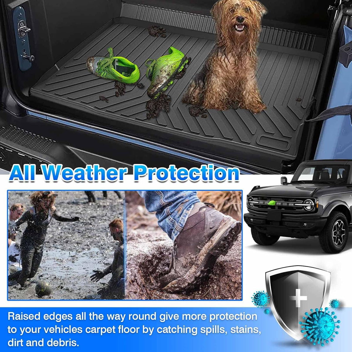 All Weather Floor Liners 1st & 2nd Row 3D TPE B485