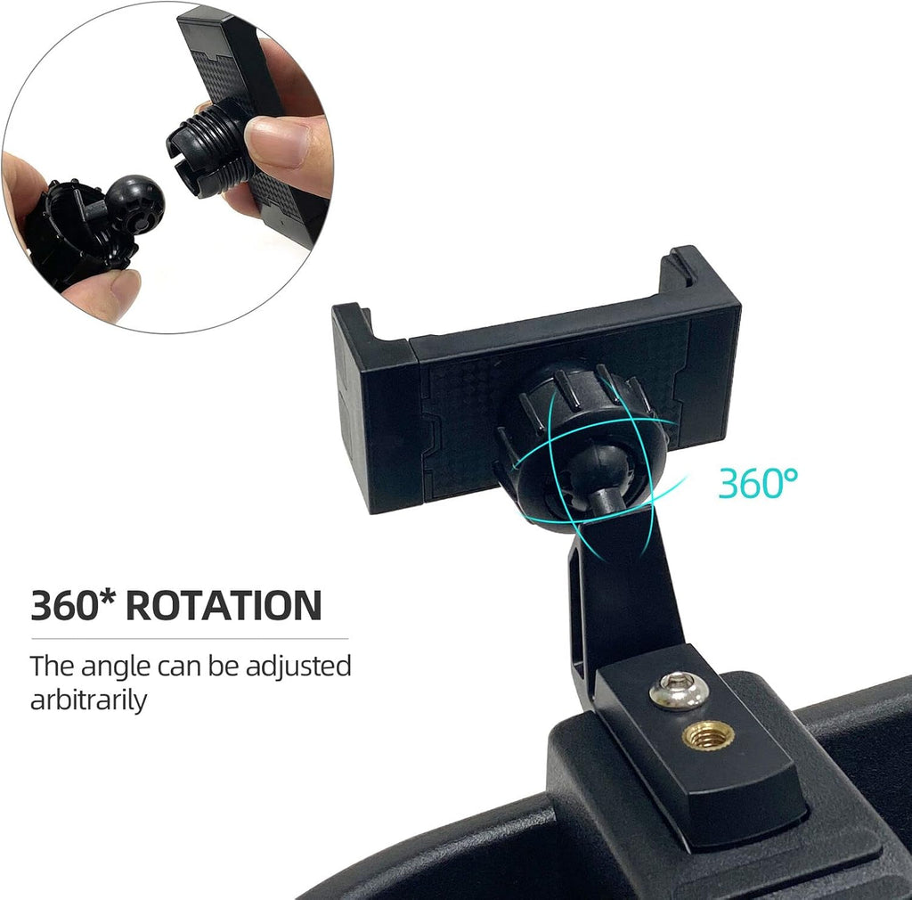 Black Dash Cell Phone Holder with Tray E446