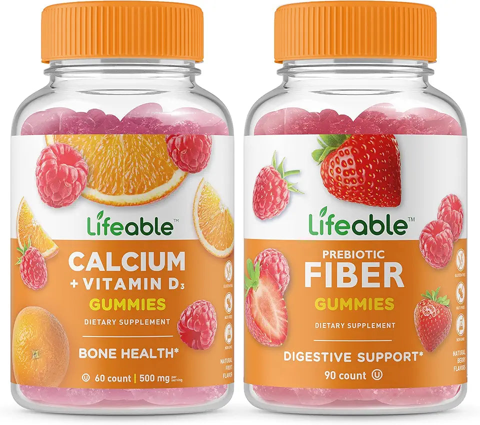 Calcium with Vitamin D Prebiotic Fiber Gummies H531