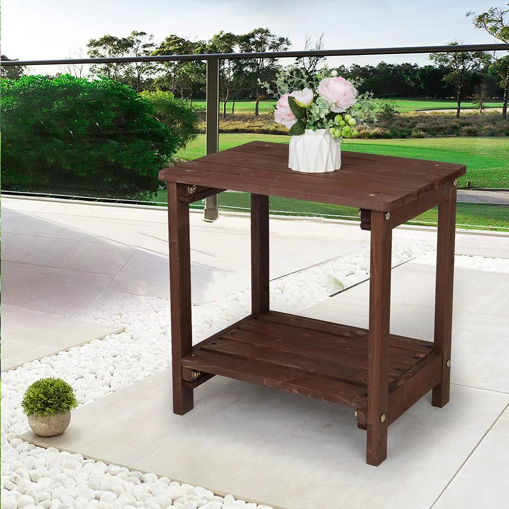 Wood 19 Rectangular Side Table G57406