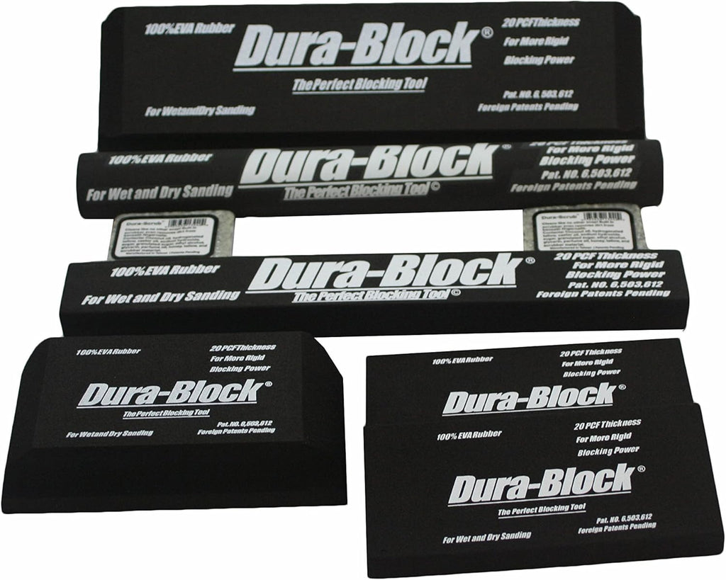 Black 6-Piece Sanding Block Set Pack of 2 O797