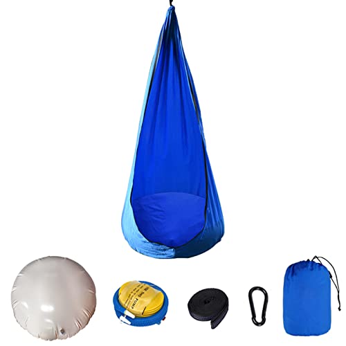 Pink Pod Swing Seat Hanging Hammock Chair with Inflatable Pillow U55940