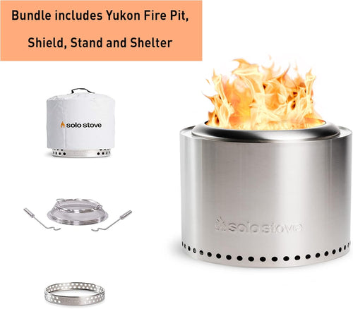 27x17 Inches Portable Wood Burning Smokeless Fire Pit G901