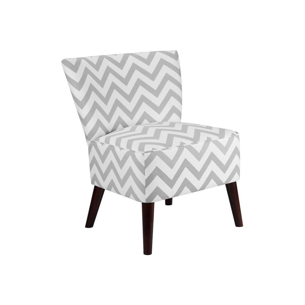 Gray Chevron Accent Chair L825903
