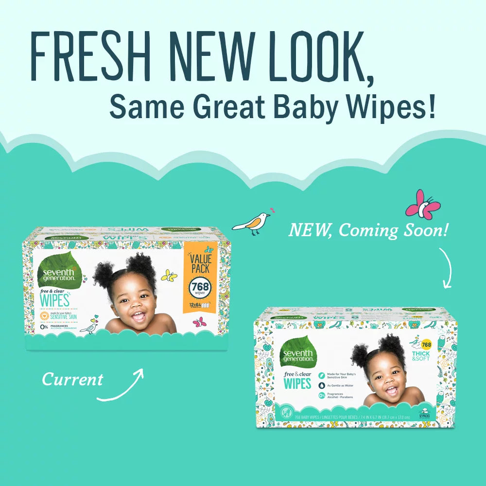 Baby Wipes Sensitive Protection 768 Count U3673