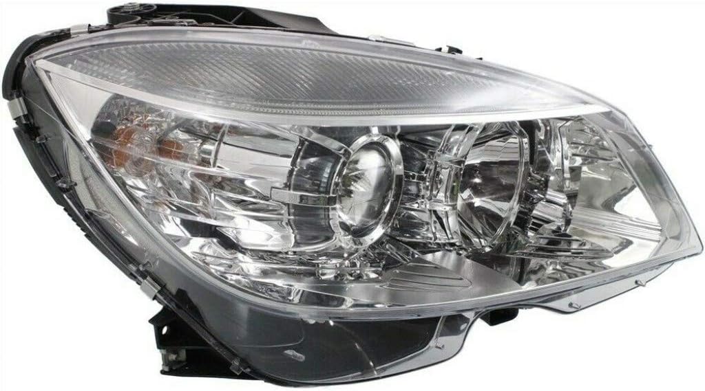 Headlight Assembly for Mercedes-Benz C300 2008-2011 Passenger Side Halogen D2259